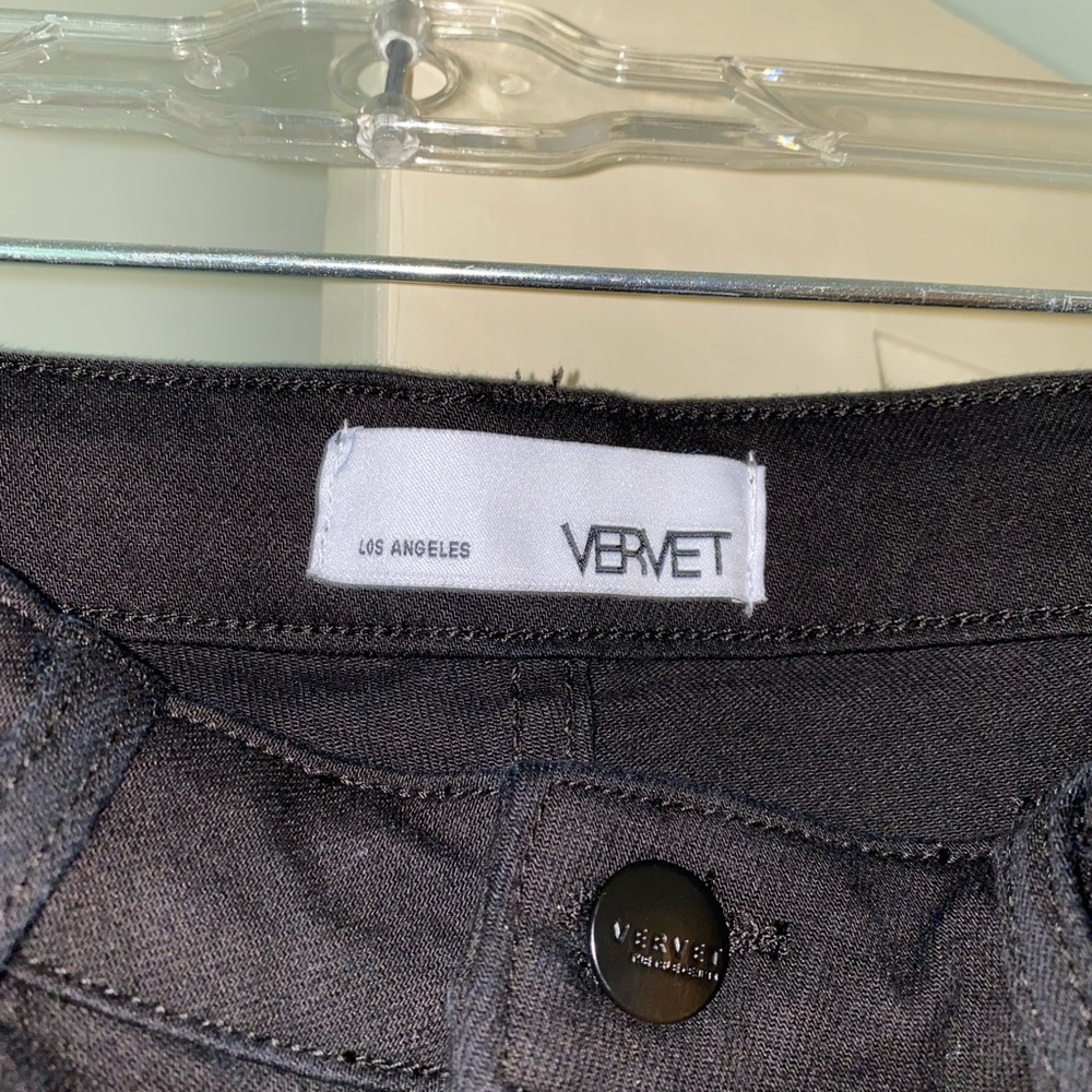 Vervet Size 27/28 Black Jeans with hemmed ankles